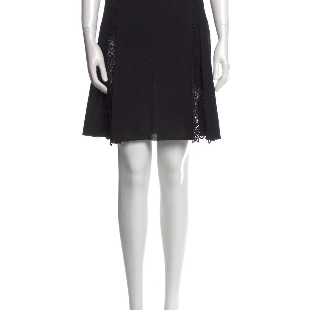 Vintage Valentino Black Lace insert Skirt - Picture 4 of 8